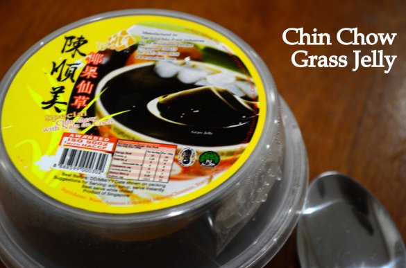 The grass jelly.
